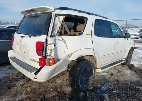 2003 Toyota Sequoia Limited V8 z USA, uszkodzony, nr VIN 5TDBT48A33S193847